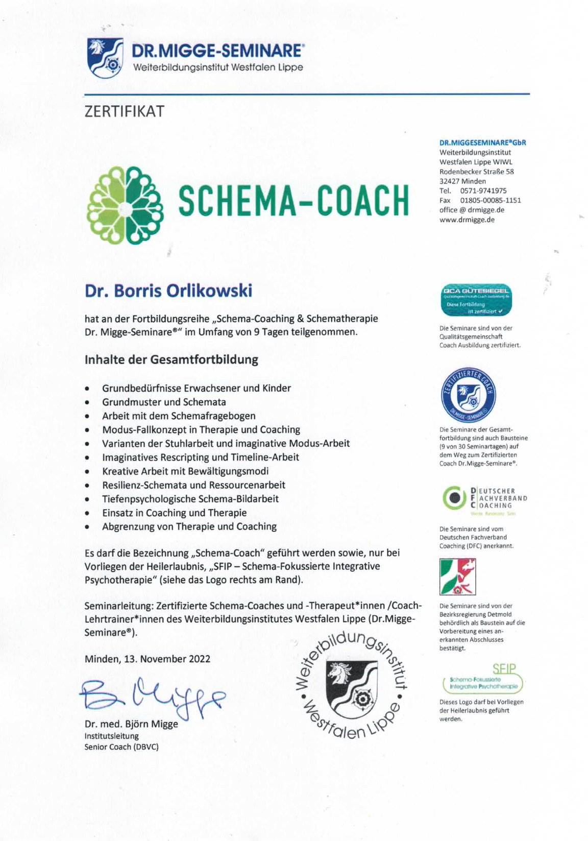 Schema-Coach